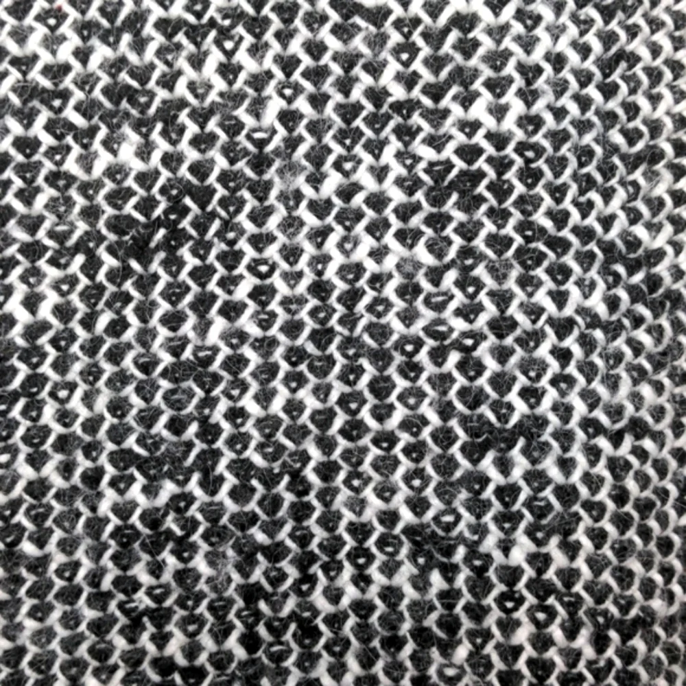 Women's Black and White Express Wool‎ Alpaca Open Long Cardigan Medium Large